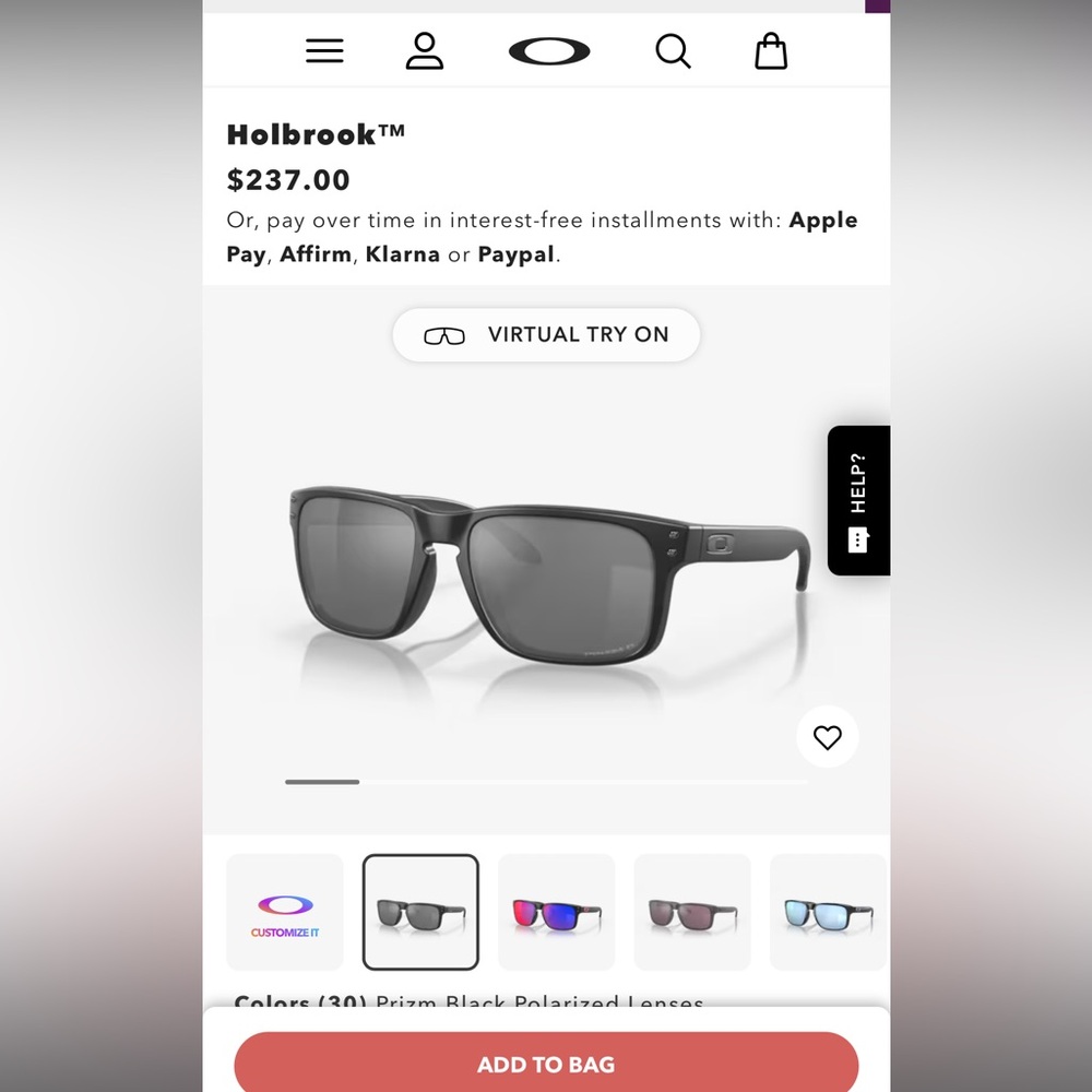 Oakley Holbrook Men’s Sunglasses